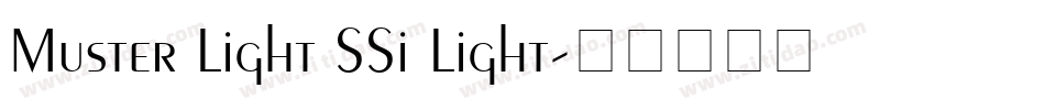 Muster Light SSi Light字体转换